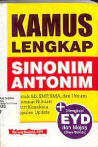 KAMUS LENGKAP ANTONIM SINONIM